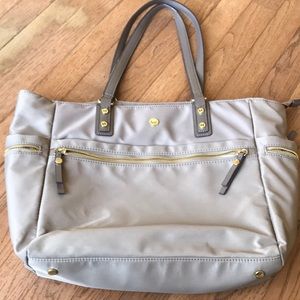 Travanti Beige Laptop and travel tote bag